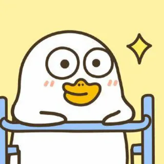🐣 เป็ด, น่ารัก, การ์ตูน, สัตว์, สีเหลือง telegram sticker
