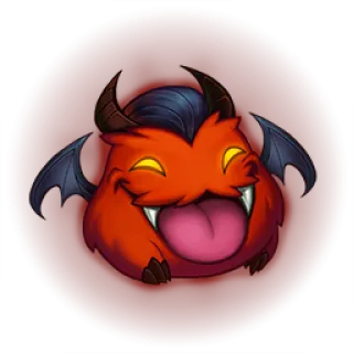 🎮 devil, demon, monster, cartoon, cute, smiling telegram sticker