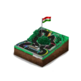 🇭🇺 สนามแข่ง, ขนาดเล็ก, ธง, ทิวทัศน์ telegram sticker