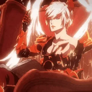 🍎 Anime, Nhân vật, Đôi cánh, Áo giáp, Nam telegram sticker