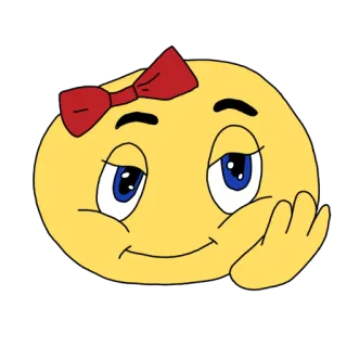 👸 Emoji, Sticker, Fofo, Desenho animado, Feliz, Laço whatsapp sticker