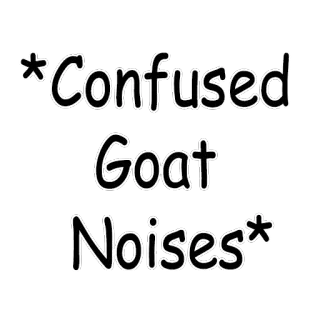 ❓ *Confused Goat Noises* коза, в замешательстве, мем, смешной, животное, шум telegram sticker