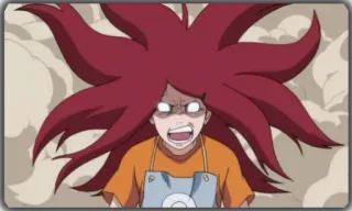 😡 Kushina Uzumaki Naruto 애니메이션, 만화, 화난, 쿠시나, 우즈마키, 나루토 telegram sticker