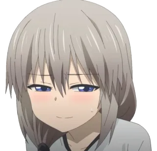 ☺️ Uzaki Hana Uzaki-chan Wants to Hang Out! Аниме, Удзаки, самодовольный, Удзаки-тян хочет тусоваться! telegram sticker