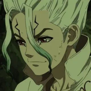 🧪 Senku Ishigami Dr. Stone anime, dr stone, senku ishigami, science, manga, character telegram sticker