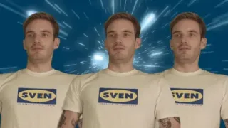 😐 PewDiePie SVEN PewDiePie, Sven, YouTube, meme telegram sticker