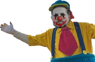 🤡 clown, costume, circus, makeup, entertainment telegram sticker