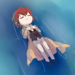 🌊 Osamu Dazai Bungou Stray Dogs Animé, Dazaï, Bungou Stray Dogs, Dessin animé, Chibi telegram sticker