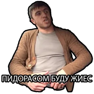 🏳️‍🌈 ПИДОРАСОМ БУДУ ЖИЕС telegram sticker