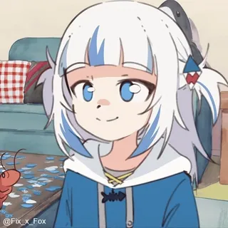 😂 @Fix_x_Fox Anime, Hai, Cartoon, Mädchen, Digitale Kunst, Charakter whatsapp sticker