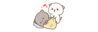 💞 การ์ตูน, แมว, สัตว์, น่ารัก, โกรธ telegram sticker
