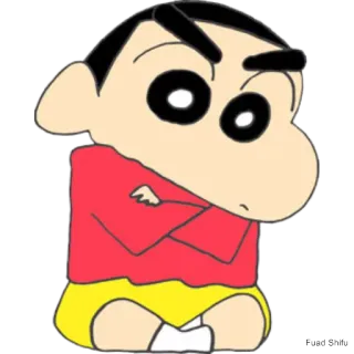 😒 Shin-chan Crayon Shin-chan Dibujos animados, Anime, Shin Chan, Personaje, Enfadado, Frustrado telegram sticker