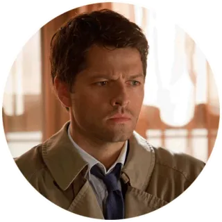 😐 Castiel Supernatural nadprzyrodzone, tv, castiel, anioł telegram sticker