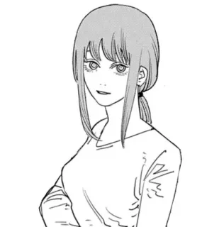 😀 Makima Chainsaw Man Makima, Chainsaw Man, anime, manga, woman, character telegram sticker