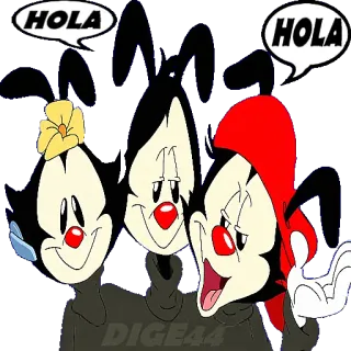 👋 HOLA
HOLA animaniacs, cartoni animati, ciao, saluto, divertente, personaggi whatsapp sticker