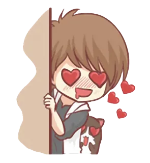 😍 Liebe, Herzen, Augen, Cartoon, süß, Romantik, Animation, Emoticon telegram sticker