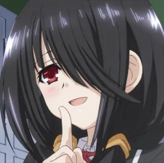 🍷 Kurumi Tokisaki Date A Live anime, girl, kurumi tokisaki, date a live telegram sticker