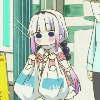 🔮 Kanna Kamui Miss Kobayashi's Dragon Maid cbbyx Anime, Dragão, Compras, Fofo, Chibi telegram sticker