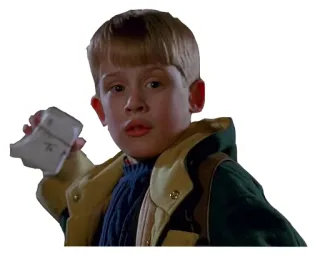 👎 Kevin McCallister Home Alone filme, comédia, natal, criança, kevin, macaulay culkin whatsapp sticker