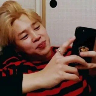 ☺ Jimin kpop, bts, jimin, selfie, idol telegram sticker