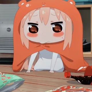 🥤 Umaru Doma Himouto! Umaru-chan Anime, Personnage, Umaru, Kawaii, Otaku telegram sticker
