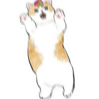 😡 gato, gatito, unicornio, animal, pegatina, lindo whatsapp sticker