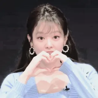 🐻 coração, amor, menina, fofo, K-Pop, coreano telegram sticker