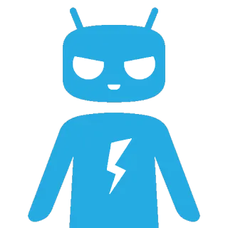 😈 android, mascota, rayo, robot, personaje, arte digital whatsapp sticker