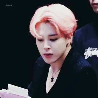 📎 Jimin Jimin, BTS, K-pop, Cantante, Ídolo, Pelo rosa whatsapp sticker