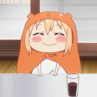 🍫 Umaru Doma Himouto! Umaru-chan Anime, Dibujos animados, Lindo, Feliz, Chibi, Umaru, Kawaii telegram sticker