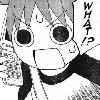 🍀 WHAT!? anime, sốc, bối rối, manga, phản ứng, điện thoại telegram sticker