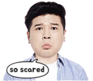 😥 so scared bang, angst, emoji, meme, geschrokken, emotie telegram sticker