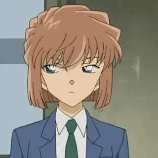 🙂 Kazuha Toyama Detective Conan Anime, Kreskówka, Postać, Kazuha Toyama, Detektyw Conan telegram sticker