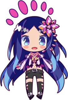 😃 Anime, Chibi, Lucu, Karakter, Gadis, Kawaii telegram sticker