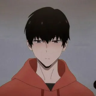 💫 anime, boy, character, cartoon, hoodie, male telegram sticker