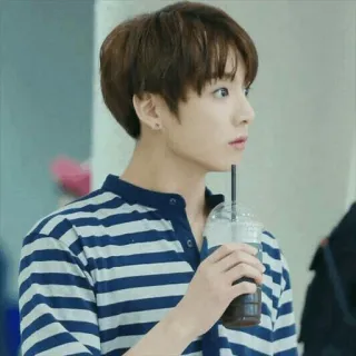 ✨ Jungkook kpop, singer, beverage, celebrity telegram sticker