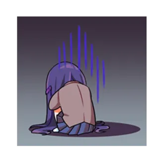 😓 anime, sad, emotional, crying, girl, cartoon telegram sticker