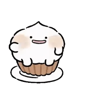 👋 Cupcake, Sobremesa, Fofo, Comida, Doce telegram sticker