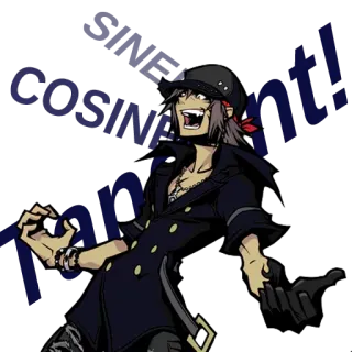 🙄 I'm cosinen't! anime, manga, character, coat, hat telegram sticker