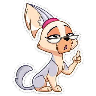 🤓 perro, dibujos animados, gafas, animal, lindo, ilustración, pegatina telegram sticker