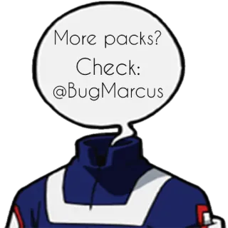 ❓ More packs?
Check:
@BugMarcus texto, packs, bugmarcus telegram sticker