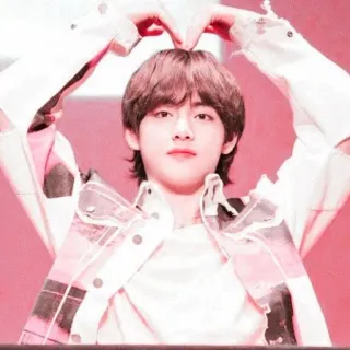 🗼 K-pop, Cantante, Masculino, Idol, Celebridad, Gesto de corazón, Coreano telegram sticker