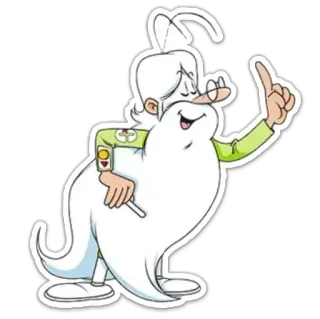 👆 kreskówka, postać, kapryśny, mężczyzna, fajka telegram sticker