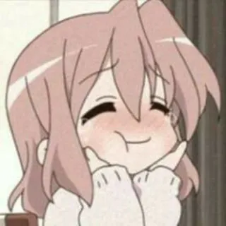 😊 Anime, Mignon, Manga, Dessin animé, Rouge, Joyeux whatsapp sticker