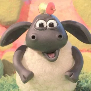 🍄 Shaun the Sheep Shaun das Schaf, Schaf, Tier, Cartoon telegram sticker