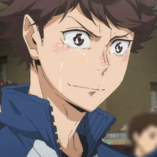 💗 Oikawa Tooru Haikyuu!! Anime, Personaggio, Piangendo, Oikawa, Haikyuu, Tooru telegram sticker