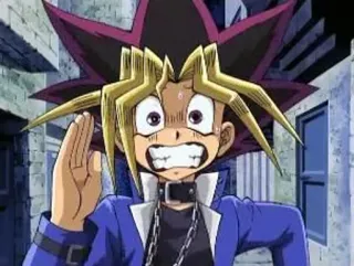 😬 Yugi Mutou Yu-Gi-Oh! anime, manga, yugioh, character, duel, trading card game telegram sticker
