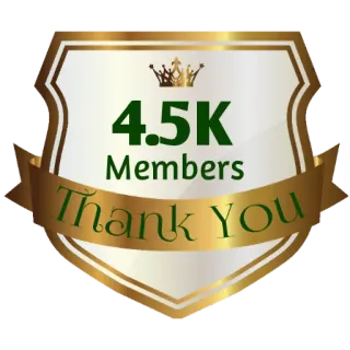 ⚜ 4.5K Members
Thank You membros, obrigado, 4.5K, celebração, marco, comunidade telegram sticker