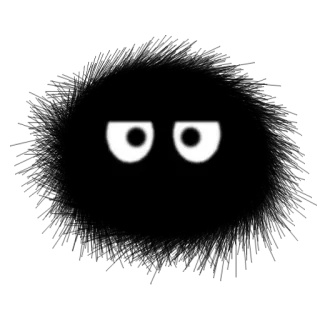 😑 eyes, dark, stare, cartoon, creepy, watching whatsapp sticker