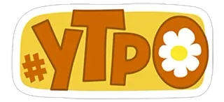 🌟 #YTPo ytpo, 해시태그, 꽃, 노란색, 갈색 telegram sticker